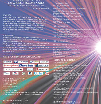 Corso di chiurgia laparoscopica avanzata