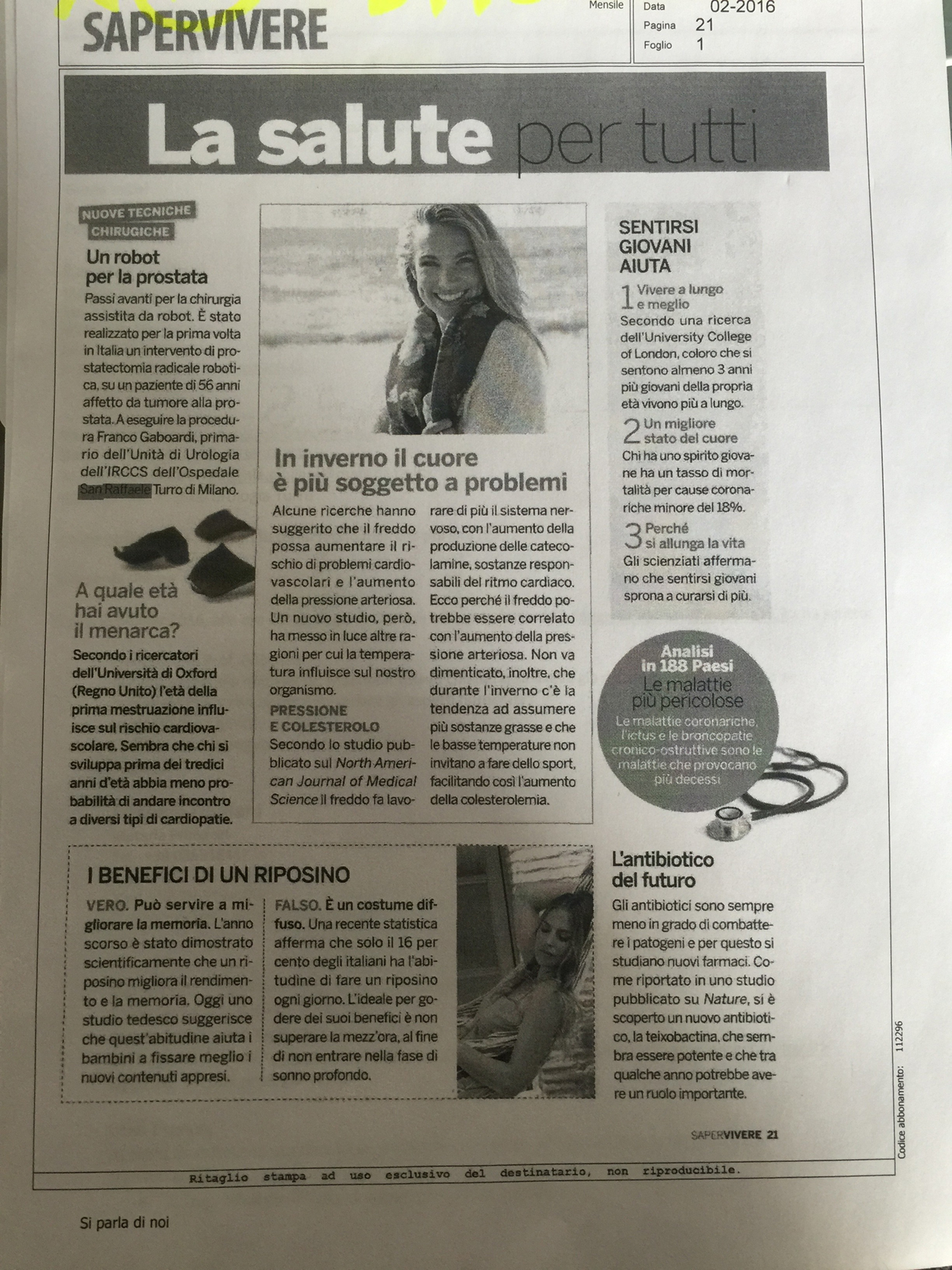 salute per tutti